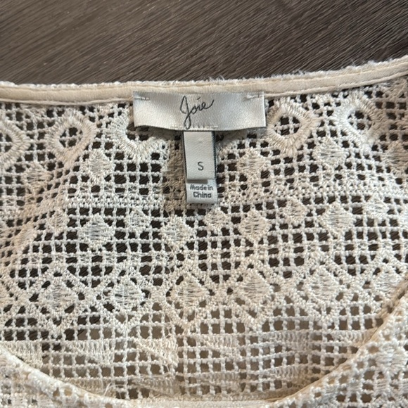 Joie sevan silk geometric cream top small - Picture 3 of 5